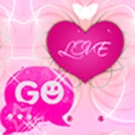 go sms pro theme romantic android application logo